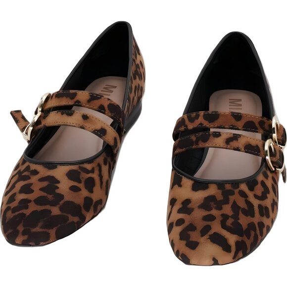 MIA Radia-N Leopard Mary Jane Flats Double Buckle Women’s US 6.5M - Picture 5 of 6